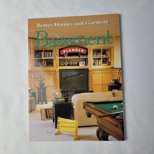 Better Homes Gardens Basement Planner remolding carpentry design paperback- 2003